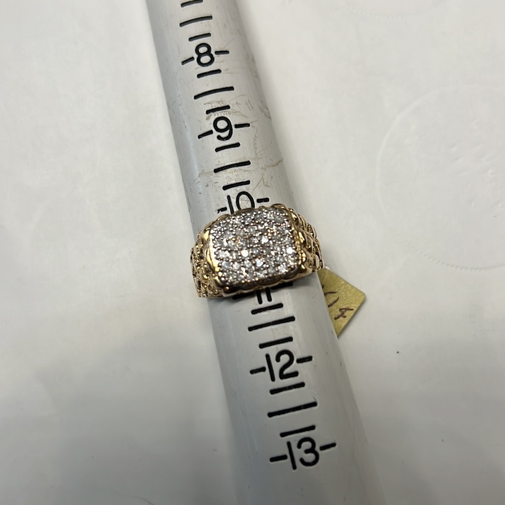 Diamonds 14K Solid Gold Ring - Picture 3 of 5